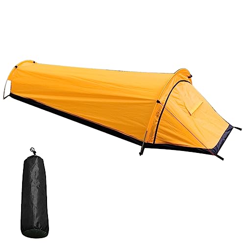 Funien Ultralight Single Person 4 Season Backpacking Tent, Windproof & Waterproof, Modern Style, Easy Setup with Aluminum ...