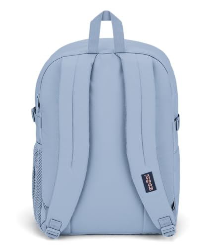 JanSport Main Campus FX Backpack - Travel or Work Bag w 15-Inch Laptop Pack with Leather Trim, Blue Dusk