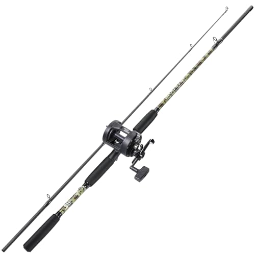 Sougayilang Fishing Rod Combo with Conventional Reel, Medium Heavy for Catfish Salmon and Steelhead Saltwater Fishing (7'...