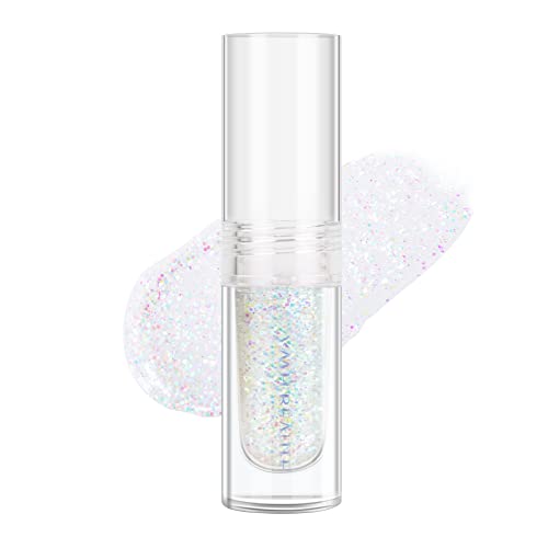 YMH BEAUTE Liquid Glitter Eyeshadow, Pigmented, Long Lasting, Quick Drying, Easy to Apply, Loose Glitter Glue for Eye Crys...