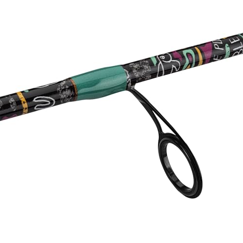 ProFISHiency Krazy Spinning Fishing Combo | 7' Graphite Rod, Stainless Steel Guides, Cork Handle | 6:2:1 Gear Ratio