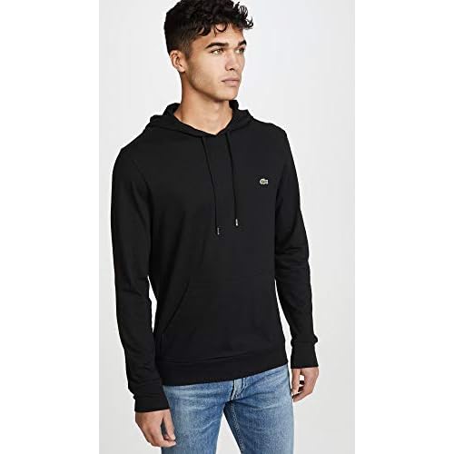 Lacoste Long Sleeve Hoodie Jersey Tee W/Central Pocket, Th9349 Shirt