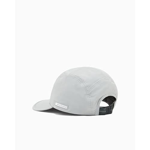 Armani Exchange Men's Clean Poly Hat Neutral Gray, One Size