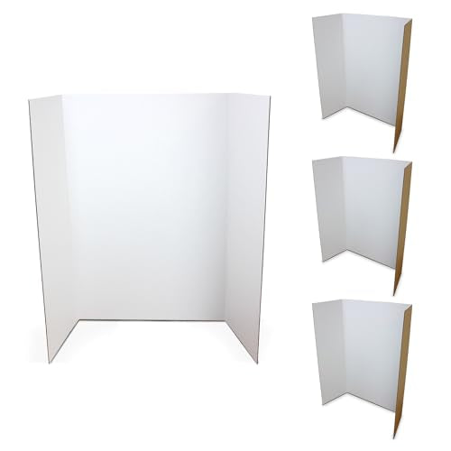 Flipside Products 36” x 48” Project Boards for Presentations, Science Fair, School Projects, Event Displays and Trifold Pi...