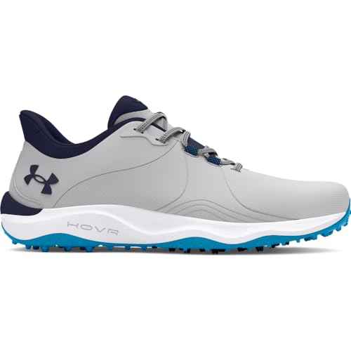 Under Armour Men's Drive Pro Spikeless, (101) Mod Gray/Capri/Midnight Navy, 8, US