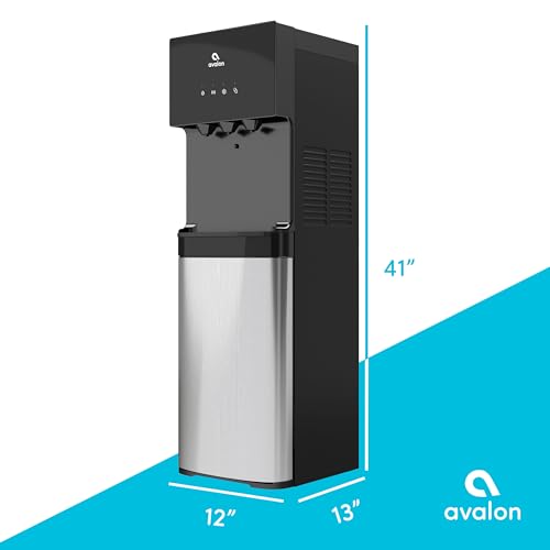 Avalon Bottom Loading Water Cooler Water Dispenser with BioGuard- 3 Temperature Settings - Hot, Cold & Room Water, Durable...