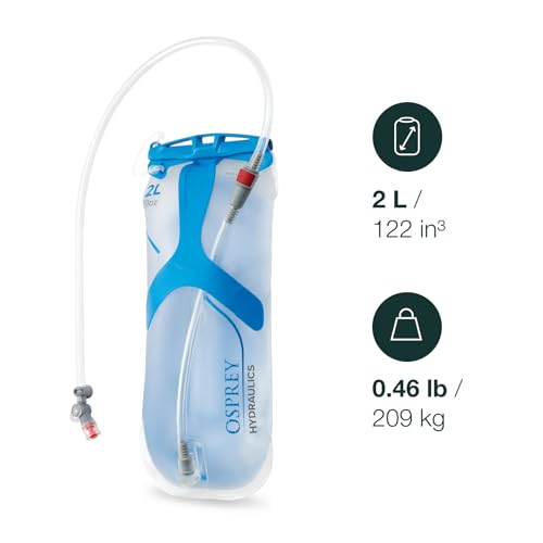 Osprey Hydraulics Backpack Water Reservoir with Bite Valve - BPA-Free, Leakproof Hydration Bladder with QuickConnect and S...
