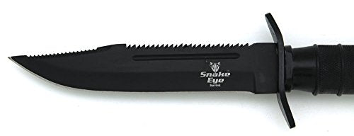 Snake Eye Tactical Fixed Blade Hunting Knife w/Survival Kit & Sheath Camping Fishing Matches Fish Hooks Needles Compass