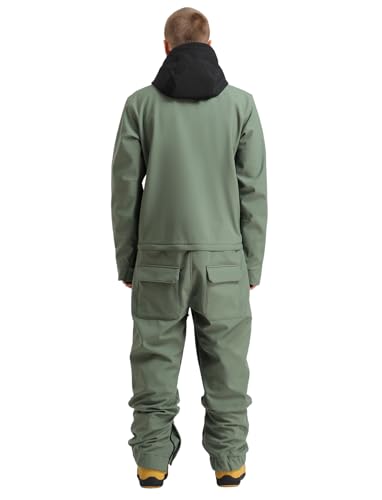 GSOU SNOW Ski Suits Women Men One Piece Snow Suits Waterproof Windproof Men Snowsuit Insulated Ski Jumpsuit for Snow Sports