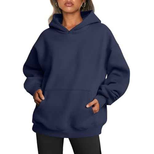 Trendy Queen Womens Oversized Hoodies Fleece Sweatshirts Fall Fashion Pullover Sweaters Winter Clothes