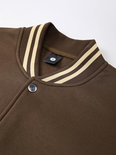 Men's Autumn/Winter Long-Sleeved Pocket Jacket Baseball Jacket Classic Color Block Fashion Casual Outdoor Sports Top