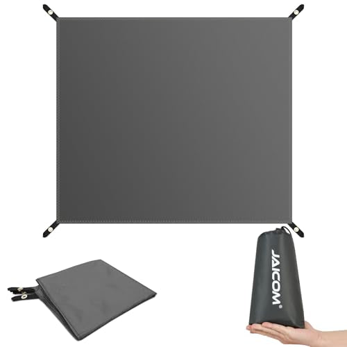JAICOM Tent Footprint - Waterproof Camping Tarp, 1-6 Person Tent Floor Saver, PU 3000mm Small Tarp for Hiking, Backpackin...