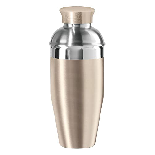 OGGI Classic Cocktail Shaker Gold Stainless - 26 oz, Stainless Steel Construction, Built in Strainer - Ideal Home Bar Drin...