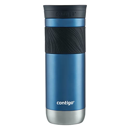 Contigo Byron Vacuum-Insulated Stainless Steel Travel Mug, 20oz - Leak-Proof Lid, BPA-Free, Blue Corn - Perfect Reusable C...