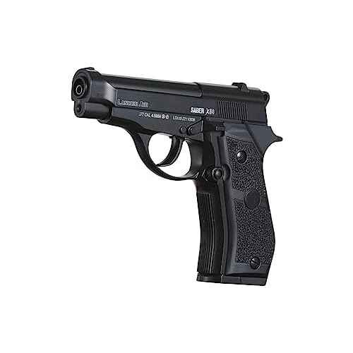 Lancer Tactical Air Pistol Saber X84 Full Metal CO2 Airgun Pistol-480 FPS- 100 Rounds Metal BB Included