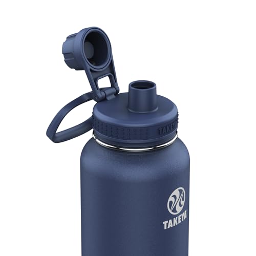 Takeya Actives Water Bottle with Spout Lid - Bottle with Double Stainless Steel Insulation - Dishwasher Safe & BPA-Free - ...