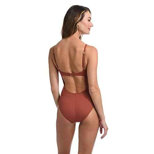 La Blanca Womens Island Goddess Twist Keyhole One Piece Swimsuit