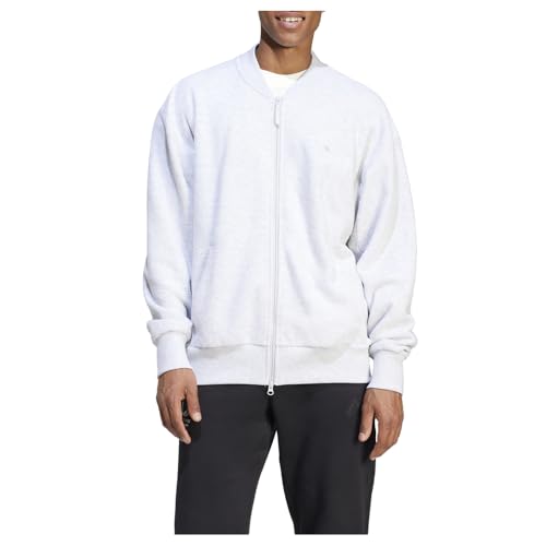 adidas mens Elevated All Szn Terry Loop Bomber Jacket
