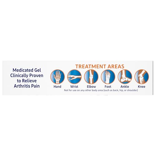Voltaren Arthritis Pain Gel for Powerful Topical Arthritis Pain Relief with Diclofenac - NEW Easy Open Cap - 100 g Tube And 20 g Travel Size Tube