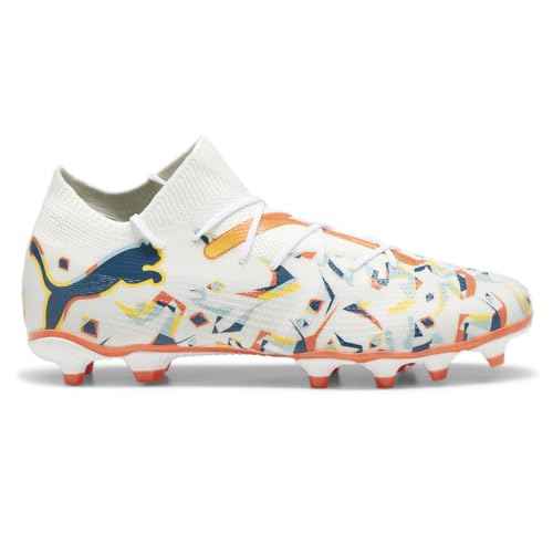 PUMA Mens Future 7 Match Creativity Firm GroundAg Soccer Cleats - White