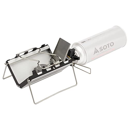 SOTO ST-320 Single Burner, Ultra-thin, 1.0 inch (2.5 cm), Lightweight, Compact, Storage Case, Solo, Camping, Touring, G-St...