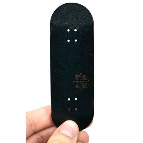 Teak Tuning 32mm Pro Fingerboard Complete - Fully Assembled with Pro Level Components - Pro Shaped Wooden Deck (32x97mm), UltraSpin Bearing Wheels, Prodigy Gen2 Trucks - All Blacks