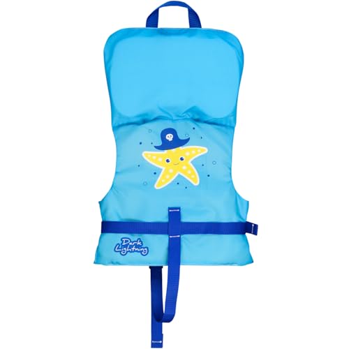 Dark Lightning USCG Approved Infant Life Jacket 0-30 lbs, Swim Vest for Baby/Toddlers 1-3 Year Old 20-30 lbs,Toddler Float...