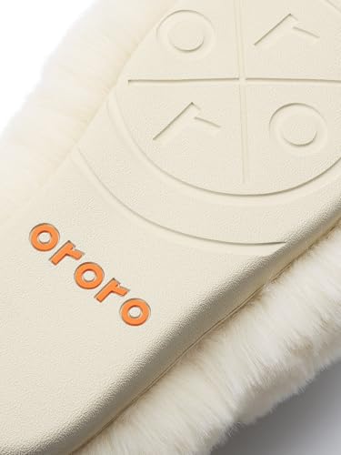 ORORO Unisex Fuzzy Slip-On Slippers, Plushy Warm House Shoes for Indoor Outdoor