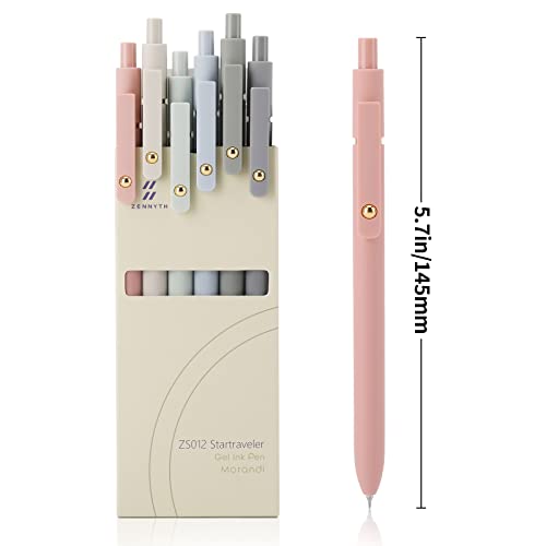 Ddaowanx Gel Pens, 6 Pcs 0.5mm Quick Dry Black Ink Pens Fine Point Smooth Writing Pens, Cute Office School Supplies Gifts ...