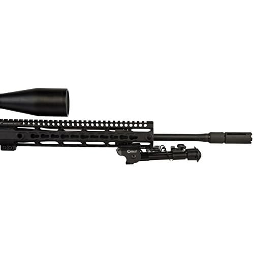Caldwell M-Lok KeyMod Bipod with Low Profile and Twist Lock for Polymer Handguards on Long Gun Rifle for Tactical Shooting Range and Sport