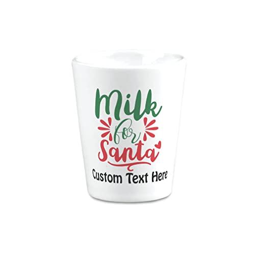 Ceramic Custom Christmas Hot Chocolate Shot Glasses Milk for Santa Heart Holidays and Occasions Bar Supplies Accessories P...