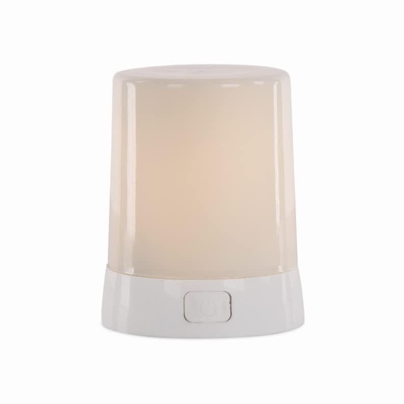 Melrose International Fia Flame 2 D X 2.75 H Plastic White 6 Hr Timer W/Remote Usb Charging Cable Included