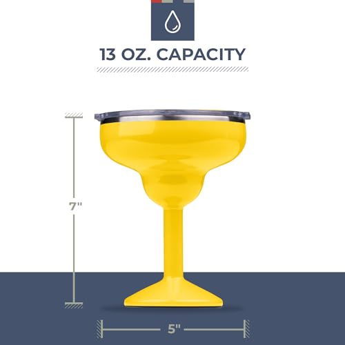 ORCA Rita | Temperature Insulated, Stainless Steel Margarita Glass, Lidded Tumbler for Cocktails, Wine & Cold Drinks — Str...