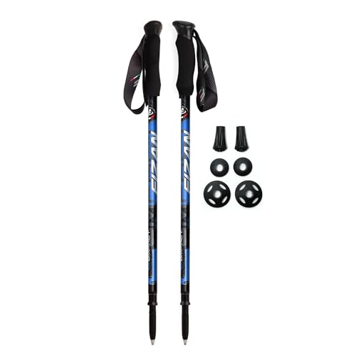 Fizan Compact 3 Trekking Poles – 5.6 oz Ultralight, Backpacking, Thru Hiking Poles, Adjustable, Collapsible, Customized Fi...