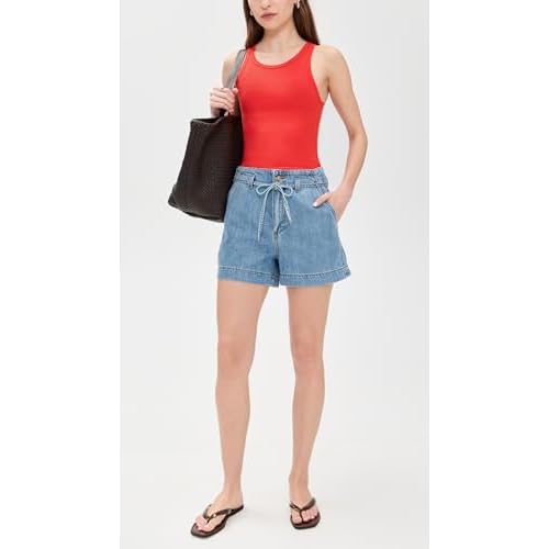 PAIGE Women's Anessa Shorts with Waist Tie