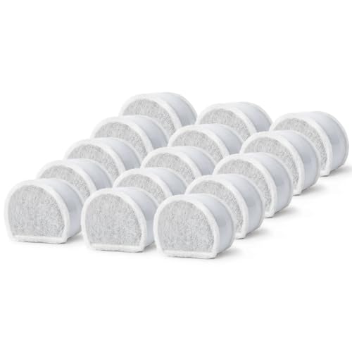 xbbwmrs 15 Count Replacement Carbon Filters Compatible with PetSafe Drinkwell Filters, Pet Water Fountain Replacement Cart...