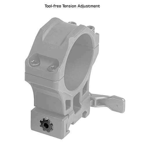 UTG ACCU-SYNC QR 34mm High Profile Scope Rings, Picatinny Black
