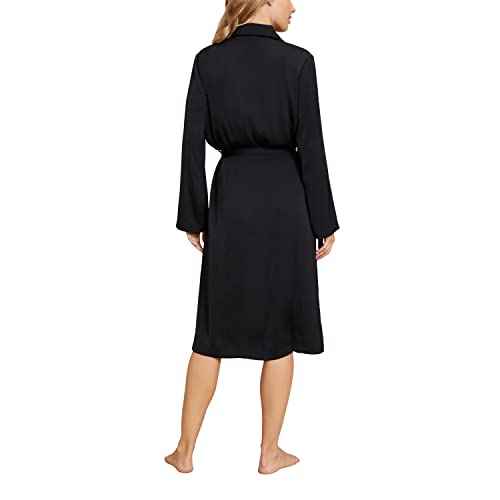 Barefoot Dreams Washed Satin Notch Collar Robe