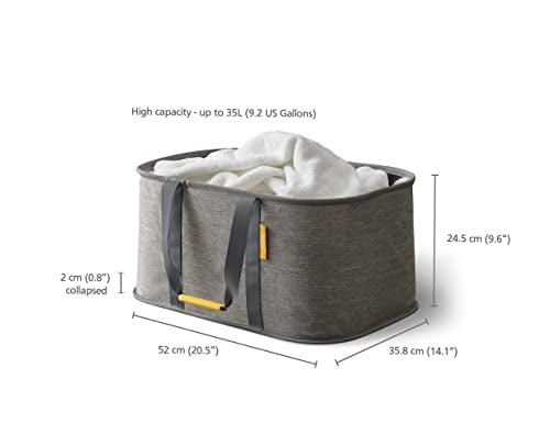 Joseph Joseph Hold-All - Collapsible Folding 35L/9.2 Gallon Washing Laundry Basket Bag, Durable Fabric, Moisture Resistan...