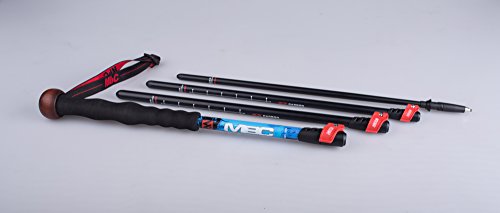 MBC Carbon Fiber Trekking Pole 4 Section Extendable Photography Monopod Leg Stand for Camera and Camcorder