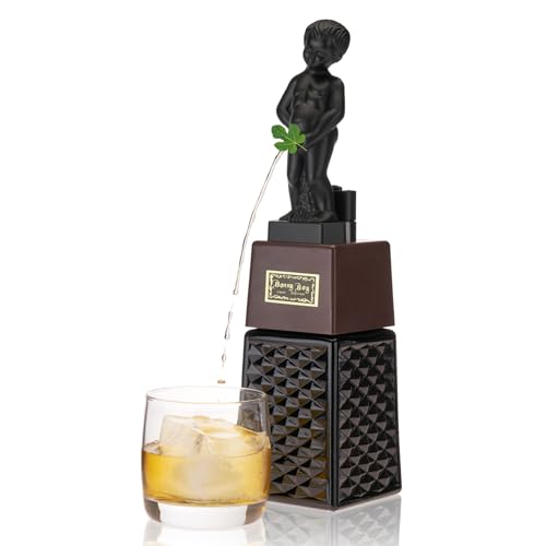 True Bonny Boy Liquor Dispenser, Novelty Drink Dispenser for Whiskey, Bourbon, Vodka, Gin, and Spirits, Fun Bar Cart Acces...