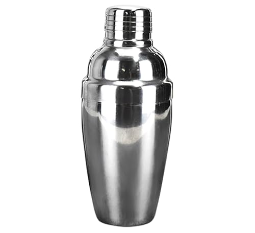 8 Oz Cocktail Shaker, Stainless Steel Drink Shaker with Built-In Strainer for Bar, Martini and Margarita Mixed Tools (250 ml)