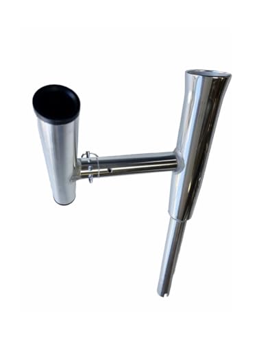 Holder with Rod Holder - Fits in Rod Holder - Island Anchor Shallow Water Anchor Pole Holder and Rod Holder