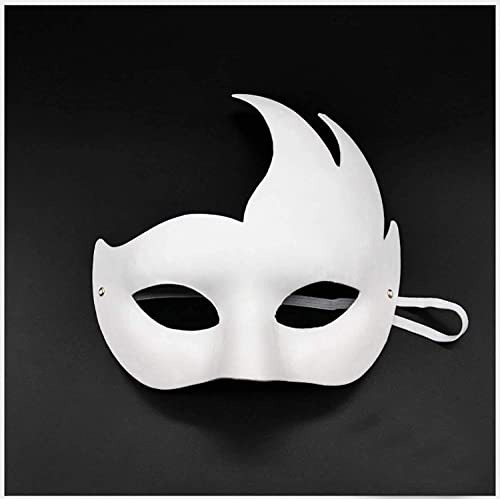 Timtop 14 PCS DIY White Masks Paper Half Face Masquerade Masks Craft Mardi Gras Mask Paintable Blank Halloween Party Mask