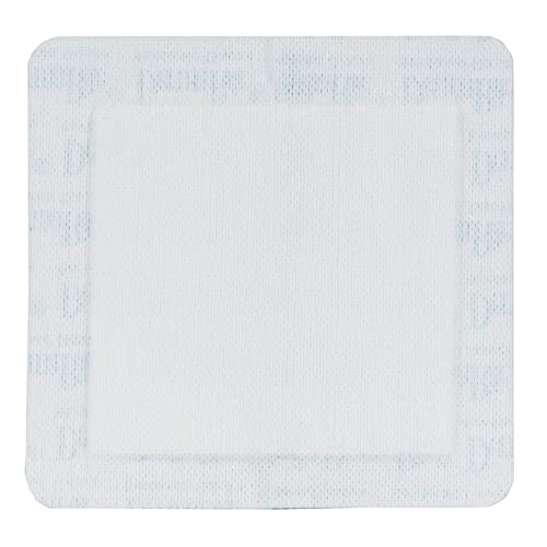 DermaRite's Sterile Bordered Gauze Dressing with Adhesive Border - Flexible Non-Linting Material, First-Aid, Individually Packaged - 4 in. x 4 in., 1 Count, 25 Packs, 25 Total