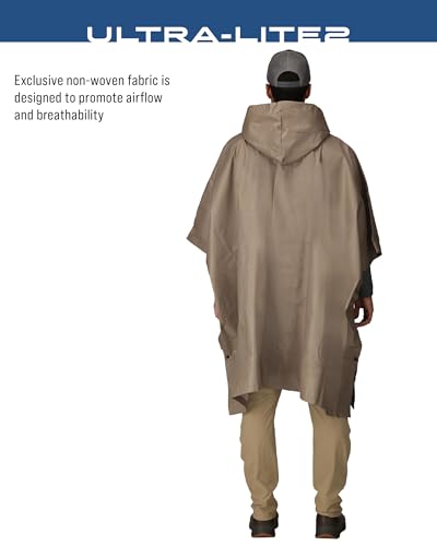 FROGG TOGGS Ultra-lite2 Waterproof, Breathable Rain Poncho, Adult and Youth Sizes