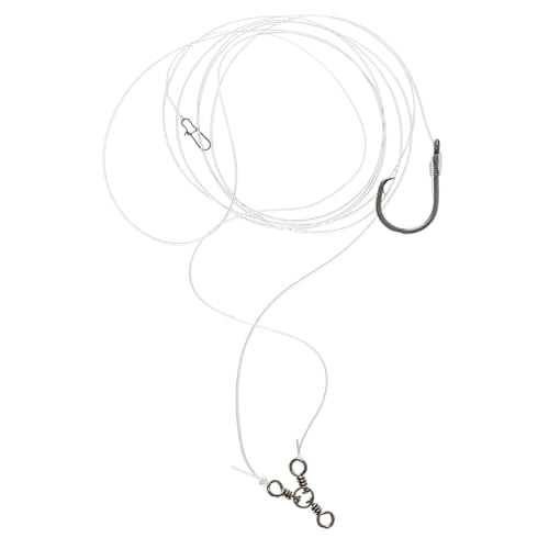Striped Bass 3-Way Swivel Rigs 1,5 & 10-Pack Quality 6/0 Circle Hooks Uncle Mo's Tackle Saltwater Fishing Gear - Robust 60...