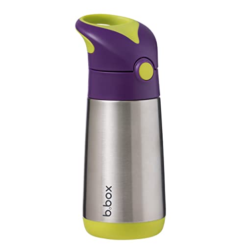 b.box 12 oz Insulated Water Bottle: Keeps Drinks Cold up to 8 Hours, Warm up to 6 Hours. Triple Wall Stainless Steel Kids ...