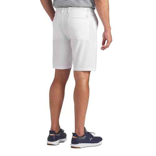 PUMA Men's 101 Solid Short 9, White Glow, 28