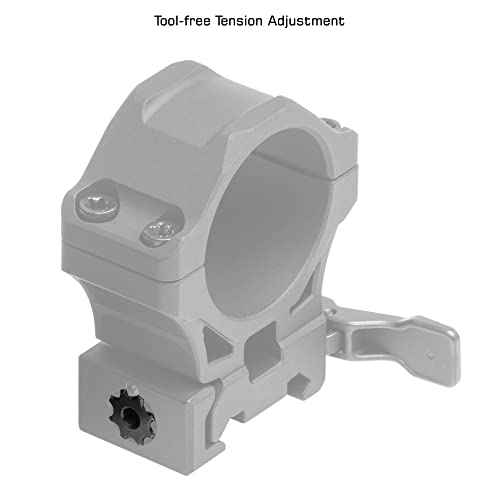 UTG ACCU-SYNC QR 30mm Med. Profile Scope Rings, Picatinny, Black